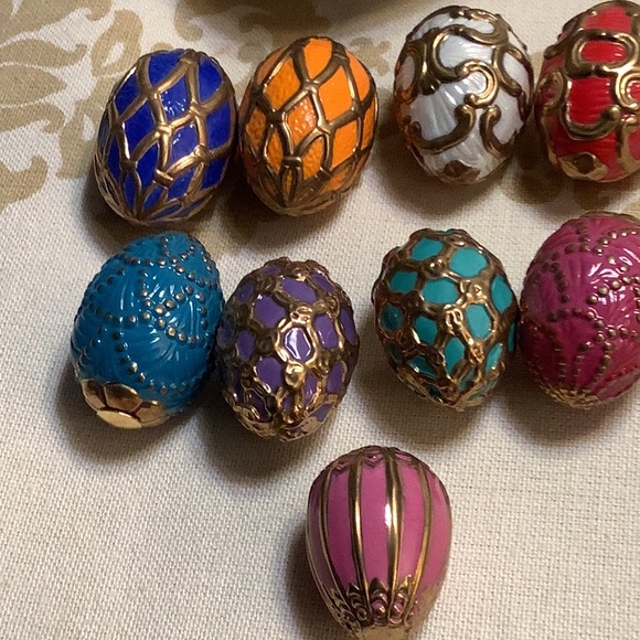 Franklin Mint Faberge Spring Egg Basket with 9 Eggs - Picture 8 of 12